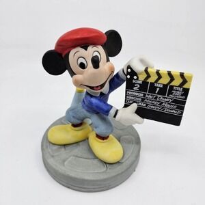 Disney Mickey Mouse Director Clapperboard 6" Porcelain Figurine MGM Studios